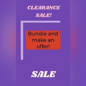 CLEARANCE SALE!